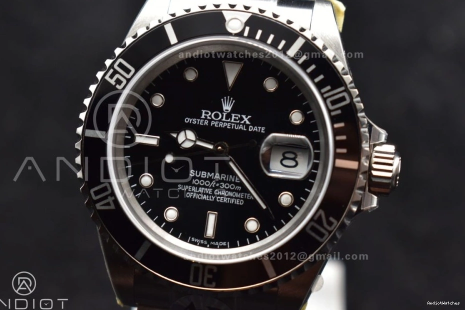 Bright ARF1:1 Best on 904L Steel SS 1136 16610 LN V Edition SH3135 Black Bracelet Submariner 1106